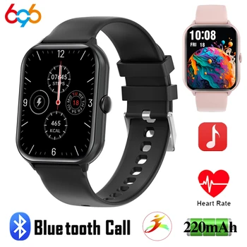1,95-дюймовые смарт-часы Blue Tooth Call, женские часы с пользовательским циферблатом, Мужские Спортивные Фитнес-трекеры, умные часы для IOS Android