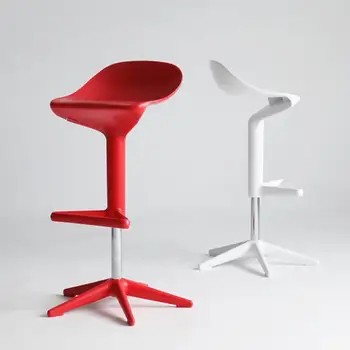 1 шт. Переносной подъемный стул для домашнего бара, вращающийся табурет, стул для стойки регистрации, высокий табурет, простой и креативный обеденный стул в скандинавском стиле