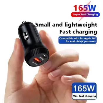 105 Вт /165 Вт Автомобильное Зарядное Устройство USB Быстрая Зарядка Автомобильное Зарядное Устройство Для Телефона Адаптер Быстрой Зарядки Для Iphone Samsung Huawei V3S9