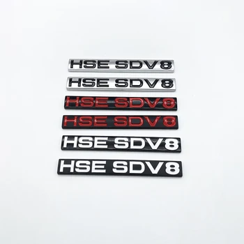 3D Буквы ABS Эмблема HSE SDV8 Trunk Edition для автомобиля Land Rover Боковой Значок, наклейка с логотипом, Хром, Серебристый, Черный, Красный