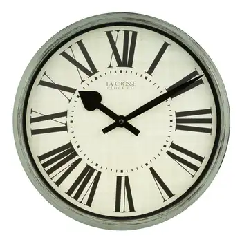 Crosse Clock 404-3036G 14-дюймовые Кварцевые Настенные Часы Sage Grove, Цифровые часы-будильники, Цифровые часы, Настенные часы, украшение Clo