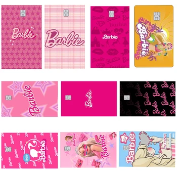 DIY Fashiom Women Barbie Credit Debit, Наклейки с матовой кожей, Мультяшная Игровая карта из ПВХ, Наклейка на карточку, Маленький Чип, Игрушка Одного размера