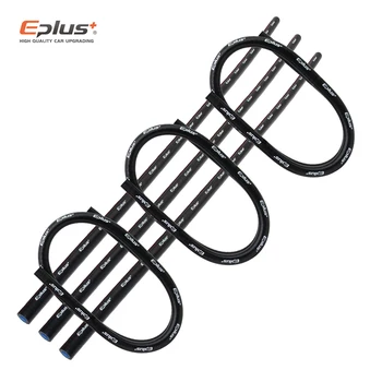 EPLUS 3 слоя Полиэфирно-силиконовых шлангов Прямой 1 метр Для автомобильного двигателя, Универсальная Высокотемпературная трубка из силикагеля, Черный, Многоразмерный