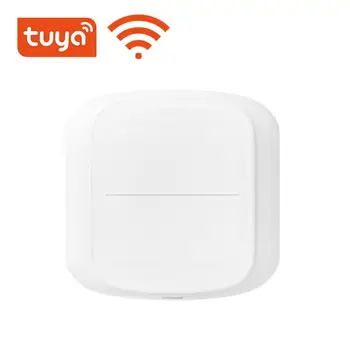 Gang Tuya Беспроводной Wi-Fi с переключателем 4 сцен Кнопочный контроллер Автоматики на батарейках Пульт дистанционного управления для устройств Tuya