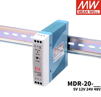 MDR-20 20 Вт с одним выходом 5 В 12 В 15 В 24 В Din-рейка Импульсный источник питания переменного/постоянного тока
