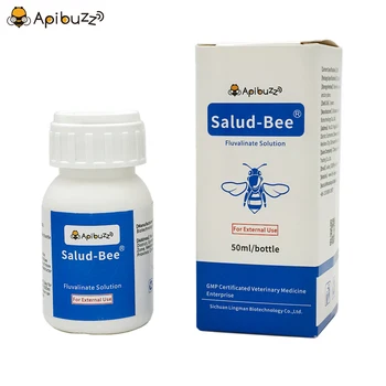 SALUD-BEE 20%-ный раствор EW Тау-флувалината | Эффективное средство от клеща Варроа в улье для пчеловодства Apis Bee - Незаменимый запас для пчеловодства