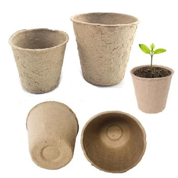 Бумажный горшок для выращивания растений, Набор детских чашек, Органические Биоразлагаемые садовые инструменты для дома.