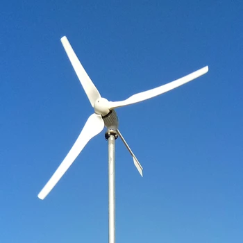Ветрогенератор Мощностью 1000 Вт Ветроэнергетическая Система для Бытовой Техники Горизонтальная Ветряная Мельница с Контроллером MPPT Генераторы Ветряных Турбин PMG