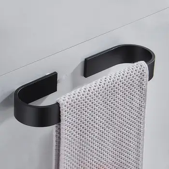 Вешалка-башня Держатель для полотенец в минималистском стиле Компактная вешалка-башня Современное минималистичное настенное кольцо для полотенец для ванной комнаты