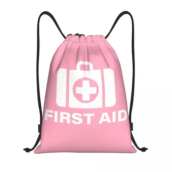 Индивидуальная сумка для оказания первой помощи на шнурке для мужчин и женщин Легкий рюкзак для хранения врача и медсестры в спортивном зале