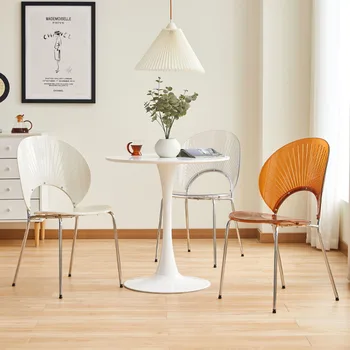 Красивые обеденные стулья в скандинавском стиле Современные деревенские эргономичные протираемые стулья для гостиной Кухня Модная мебель для дома Sillas De Comedor