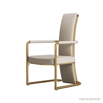 Легкое роскошное хозяйское кресло, современная гостиная и чайная комната, высококачественное чайное кресло со спинкой, креативное дизайнерское кресло для гостей