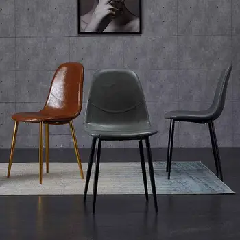 Металлический дизайн, Роскошные Обеденные стулья, Современный стол для гостиной, Компьютерное кафе, кресло для отдыха Nordic Mobilador, Скандинавская мебель XY50DC