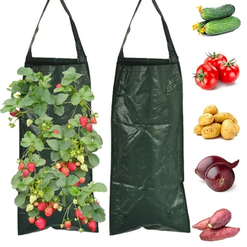 Многофункциональная подвесная сумка для выращивания помидоров, Перевернутая Плантатор, Клубничные сумки для выращивания овощей, Садовый горшок для растений