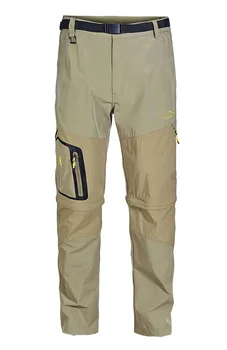Мужские брюки для кемпинга, пешего туризма, Дышащие Съемные тактические брюки-карго в стиле милитари на открытом воздухе с карманами на молнии, Летние треккинговые брюки