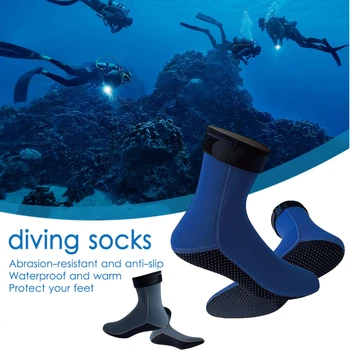 Носки для дайвинга, 3 мм неопреновые пляжные носки для воды, ботинки для гидрокостюма, противоскользящие для подводного плавания, Рафтинг, подводное плавание, Парусный спорт, Носки для плавания