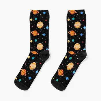 Носки с рисунком милых Планет, мужские подвижные чулки для носков