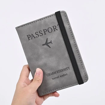Обложки для паспорта из искусственной кожи, чехол-портмоне, дорожный кошелек для кредитных карт, симпатичная книжка для паспорта для женщин/мужчин, обложка для паспорта, удостоверение личности