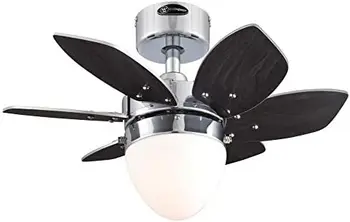 Освещение 7232800 Потолочный вентилятор Origami с подсветкой, 24 дюйма, эспрессо
