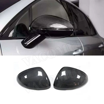 Отделка корпуса зеркала заднего вида из углеродного волокна, чехлы для Porsche Macan 2014-2019, дополнительная наклейка в стиле