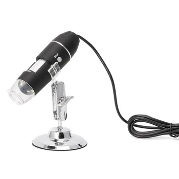 Профессиональный Цифровой Микроскоп 1600X с 8 Светодиодными Лампами USB Цифровой Микроскоп Эндоскоп Камера Подставка Для Лупы