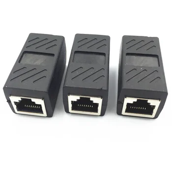 Разъем RJ45 Сетевой удлинитель Ethernet Кабельный адаптер RJ45 extender Гигабитный интерфейс Сетевой разъем типа 