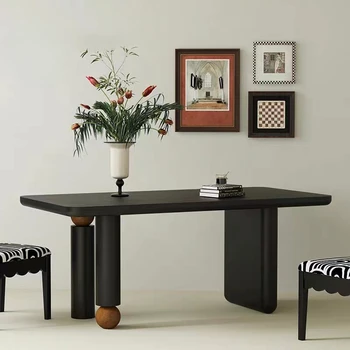 Роскошные современные обеденные столы Скандинавский дизайн кухни, Деревянные обеденные столы для кофейной гостиной, Mesas Comedor Мебель для дома SR50DT