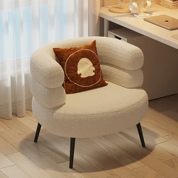 Скандинавский туалетный столик, стулья для гостиной, дизайнерское кресло для чтения, мобильный современный акцент, ленивый шезлонг, мебель для спальни DWH