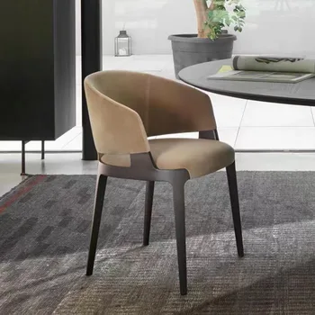 Современное Элегантное Эргономичное кресло для спальни с акцентом на Расслабляющий дизайн, Обеденные стулья, Офисные подоконники в скандинавском стиле, Индивидуальная мебель в скандинавском стиле