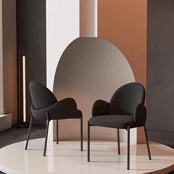 Современные обеденные стулья с бархатными подлокотниками Nordic Vanity Роскошные Напольные Обеденные стулья Дизайн Мобильная мебель для ресторана Sillas De Comedor