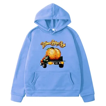 Толстовка Eat A Peach с графическим рисунком The Allmann Brotherss Band Толстовки для мальчиков и девочек, удобные пуловеры с кавайным принтом и карманом