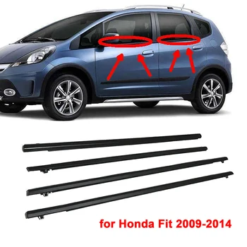 Уплотнитель боковых стекол автомобиля Резиновая прижимная прокладка для Honda Fit 2009-2014