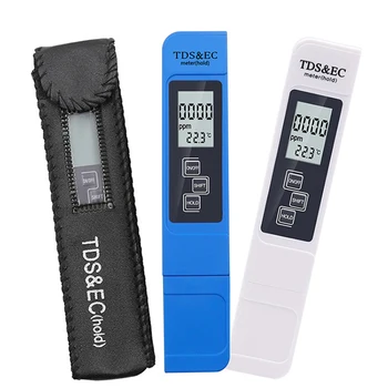 Цифровой тестер качества воды Диапазон TDS EC 0-9990 Многофункциональный измеритель температуры для измерения чистоты воды TEMP PPM тестер