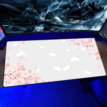 Японский Коврик для мыши Sakura Gamer Speed Mousepad Teclado e Mouse Mat Игровые Коврики Для Клавиатуры Резиновый Настольный Коврик Для Игрового Ноутбука Ковер