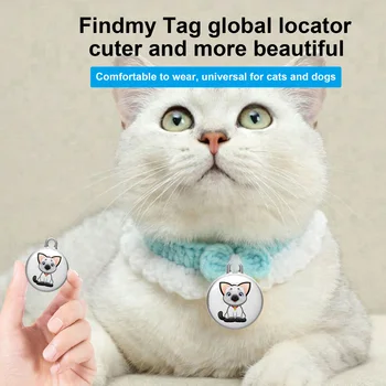 GPS-Трекер Для Кошки Собаки Smart Air Tag Pet Anti-потерянный Глобальный Локатор Междугородний Ключ Child Finder Мини-Трекеры для Find My APP