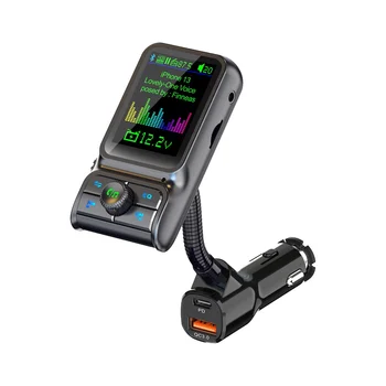 QC3.0 Автомобильная быстрая зарядка Bluetooth MP3-плеер FM-передатчик HD Цветной экран Автомобильные принадлежности
