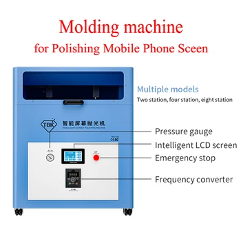 Автоматическая шлифовальная и полировальная машина TBK 938 для мобильного телефона iPhone14 13, часов, ЖК-экрана, инструментов для ремонта царапин