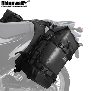 В комплект мотоциклетных двухсторонних сумок Rhinowalk входят 2 водонепроницаемые седельные сумки для мотора с сумкой для 1 предмета, аксессуары для установки в стойку на подставке