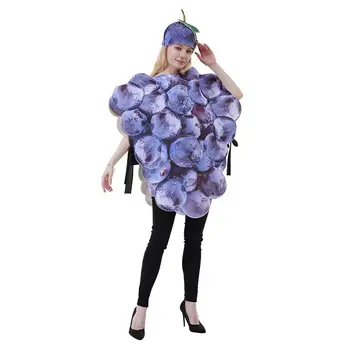 Новые сценические костюмы на Хэллоуин для спортивных мероприятий, фруктовых вечеринок, виноградных костюмов, костюмов для ролевых игр