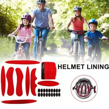 Подкладка для велосипедного мотоциклетного шлема, универсальная внутренняя подкладка, комплект губчатых прокладок, 4 цвета