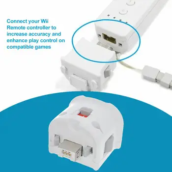 Портативный белый беспроводной контроллер Wiimote, повышающий точность для геймпада Wii, джойстик для пульта дистанционного управления Wii Mini