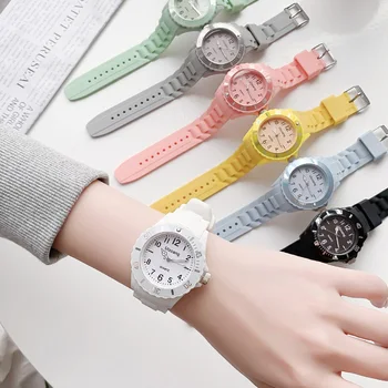 Силиконовые часы ярких цветов, пара спортивных водонепроницаемых часов, многофункциональные цифровые наручные часы, женские мужские модные наручные часы