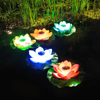 Солнечный светодиодный светильник Наружное украшение сада Ландшафтные светильники водонепроницаемые солнечные лампы lotus Лампа для декора террасы загородного дома