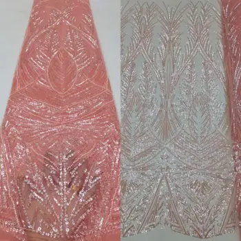 Ткань с блестками и бисером, кружевной тюль ZH-13028613, сетчатый материал для вечернего платья