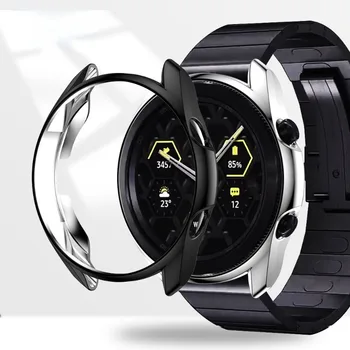 Чехол для Samsung Galaxy Watch 3 45 мм мягкий чехол из ТПУ защитный бампер для Galaxy 3 Watch 41 мм рамка для умных часов Bling Аксессуары